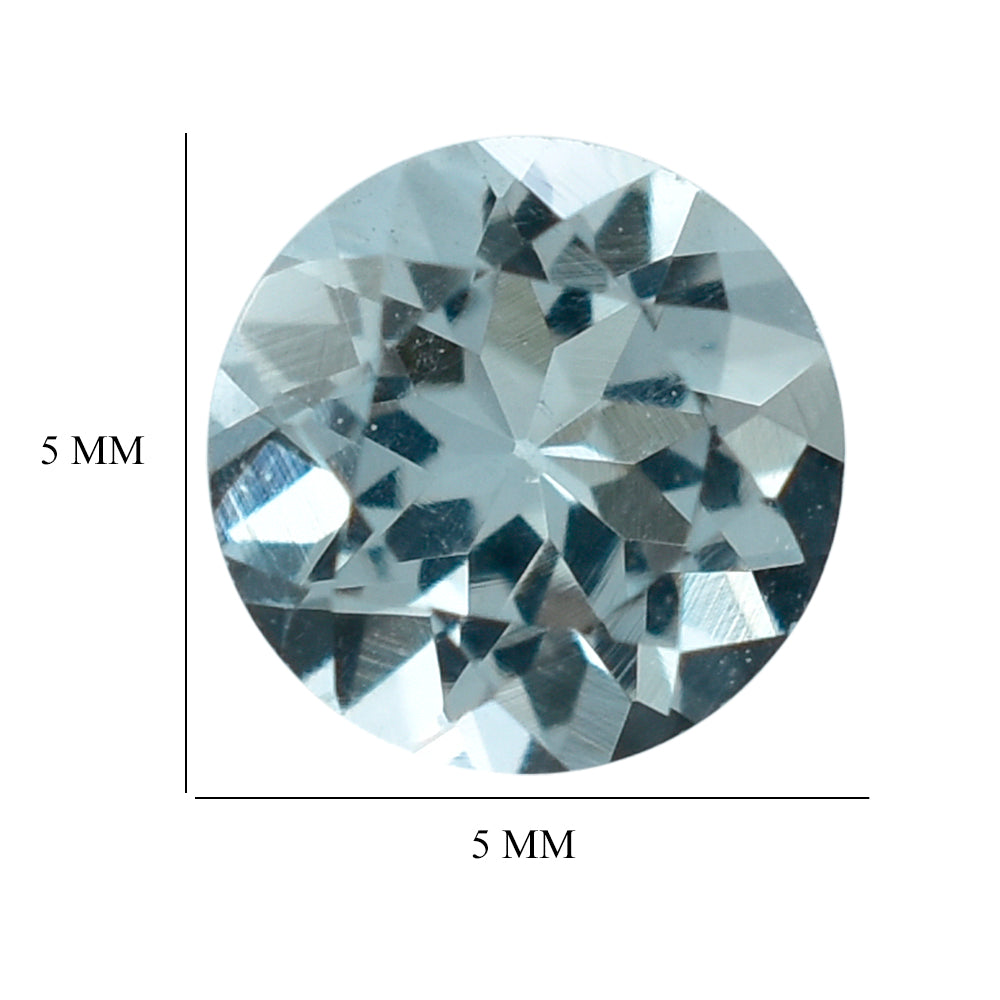 AQUAMARINE CUT ROUND (B) 5MM 0.42 Cts.