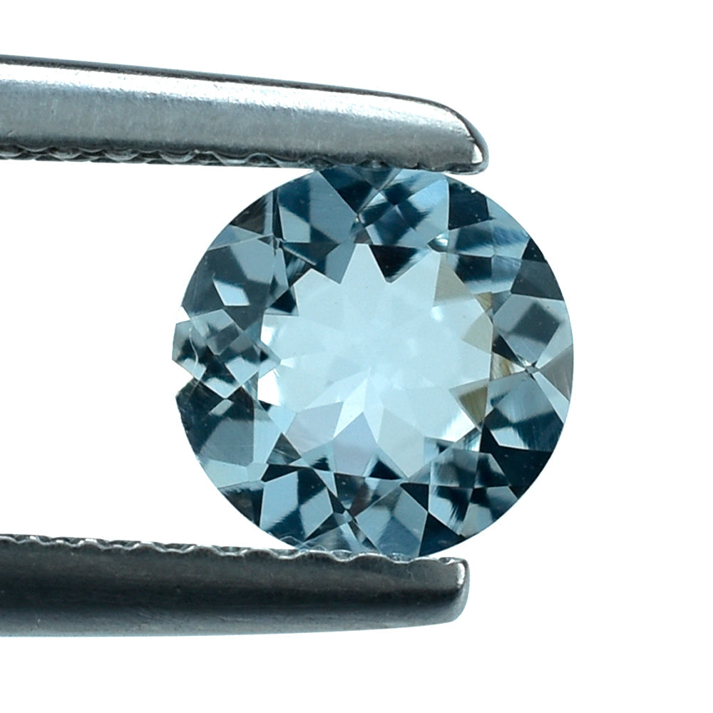 AQUAMARINE CUT ROUND (A+) 6MM 0.73 Cts.