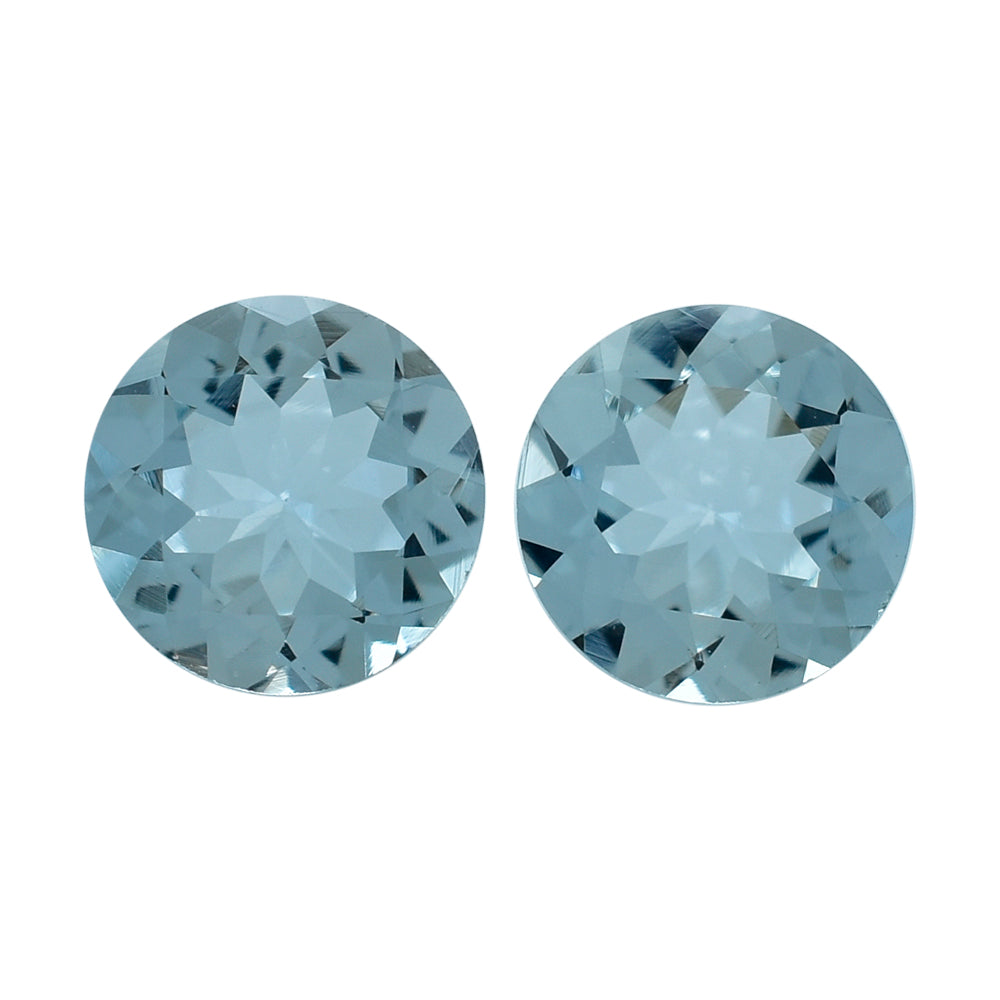AQUAMARINE CUT ROUND (A+) 6MM 0.73 Cts.