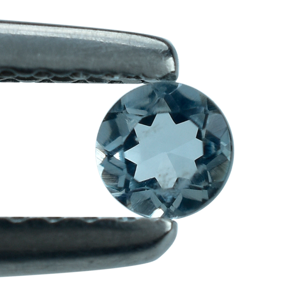 AQUAMARINE CUT ROUND (A+) (WINDOW) 3.25MM 0.13 Cts.