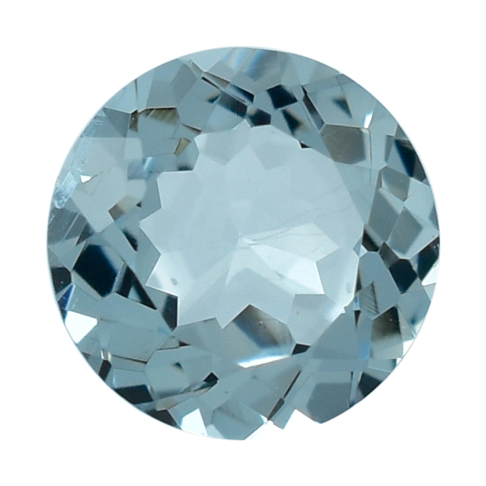 AQUAMARINE CUT ROUND (A) 6MM 0.80 Cts.