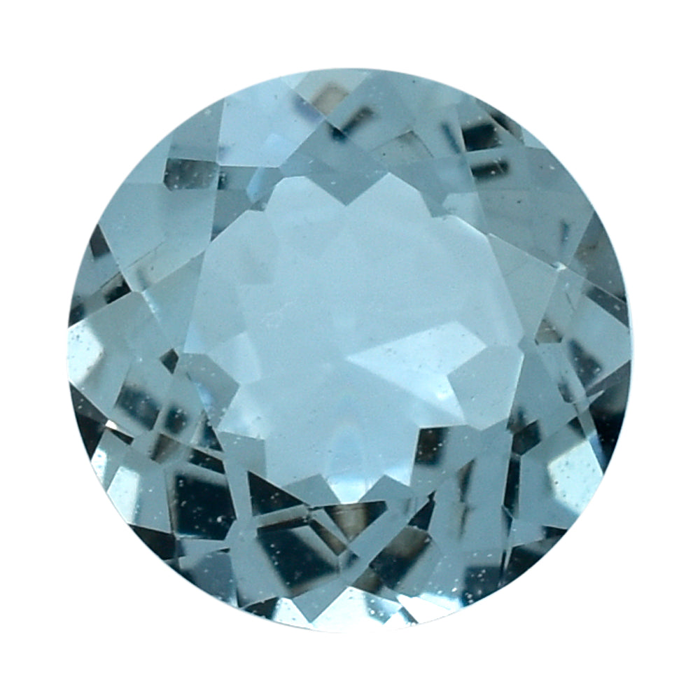 AQUAMARINE CUT ROUND (A) 6MM 0.78 Cts.
