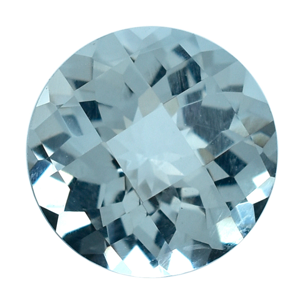AQUAMARINE CHECKER CUT ROUND (C) 8.50MM 1.94 Cts.