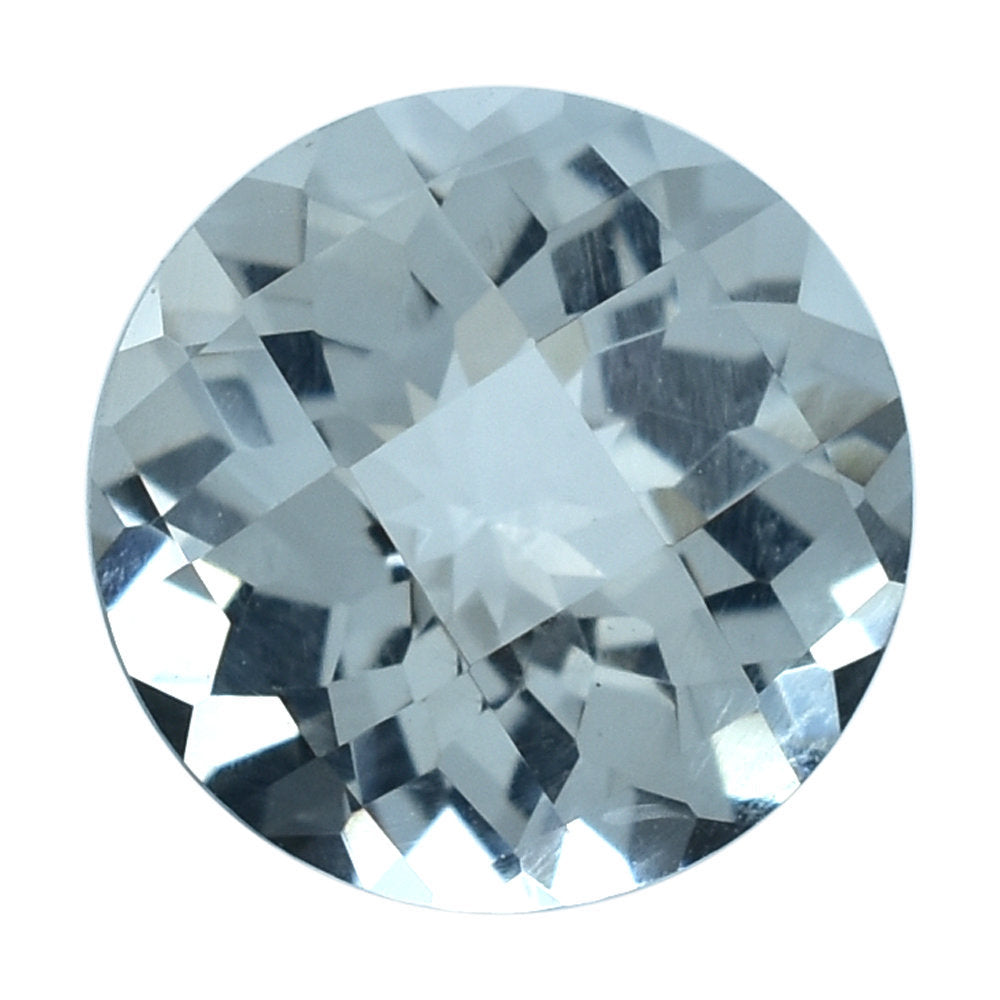 AQUAMARINE CHECKER CUT ROUND (C) 8.50MM 1.94 Cts.