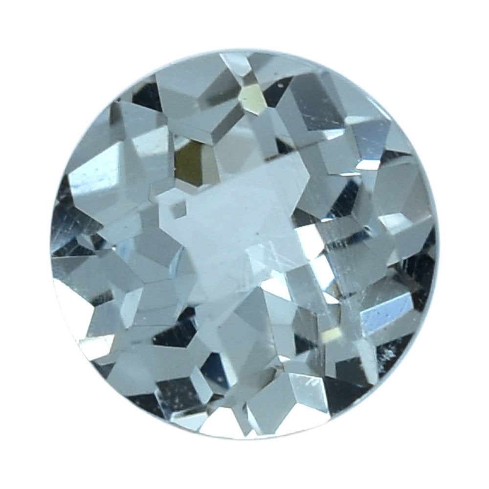 AQUAMARINE CHECKER CUT ROUND (B) 5MM 0.44 Cts.