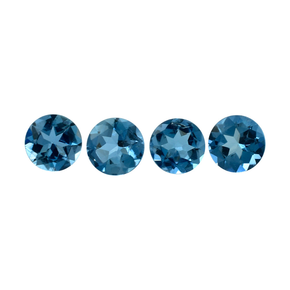 AQUAMARINE CUT ROUND (A++++/SI) 4MM 0.22 Cts. 0.22 Cts.