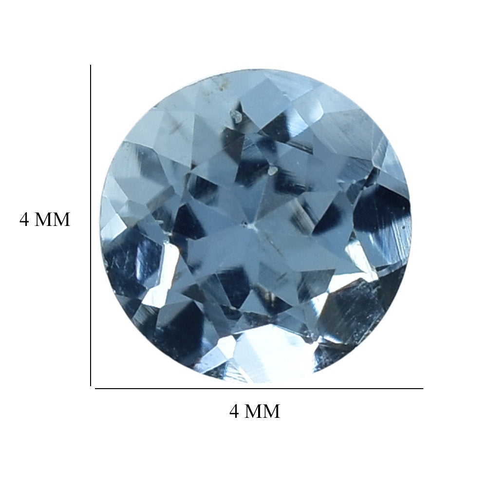 AQUAMARINE CUT ROUND (A+++/SI) 4MM 0.28 Cts.