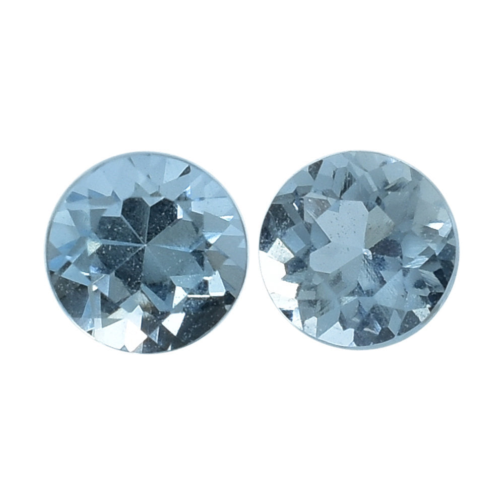 AQUAMARINE CUT ROUND (A+++/SI) 3.50MM 0.19 Cts.