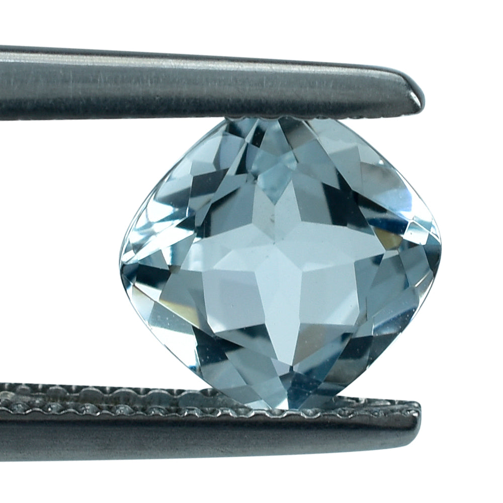 AQUAMARINE CUT CUSHION (B) 7MM 1.34 Cts.