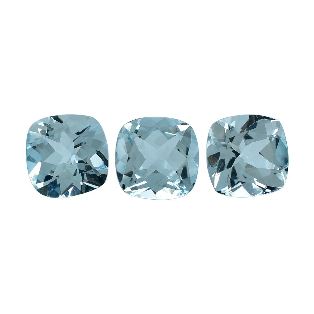 AQUAMARINE CUT CUSHION (B) 7MM 1.34 Cts.