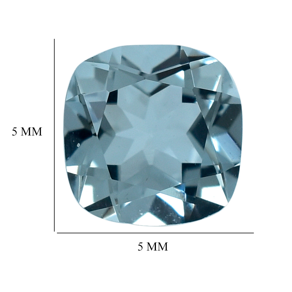AQUAMARINE CUT CUSHION (B) 5MM 0.53 Cts.