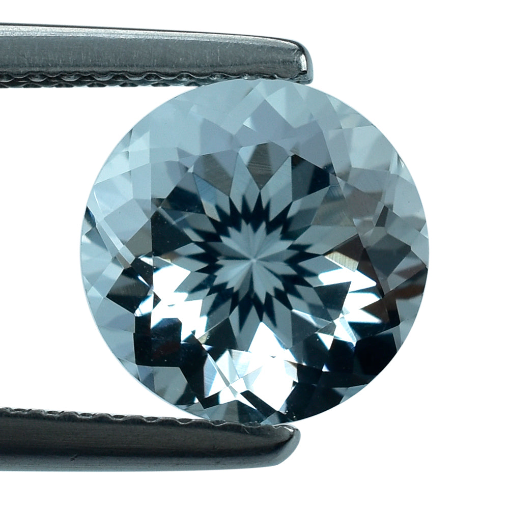 AQUAMARINE CUT ROUND (B) 9MM 2.8 Cts.