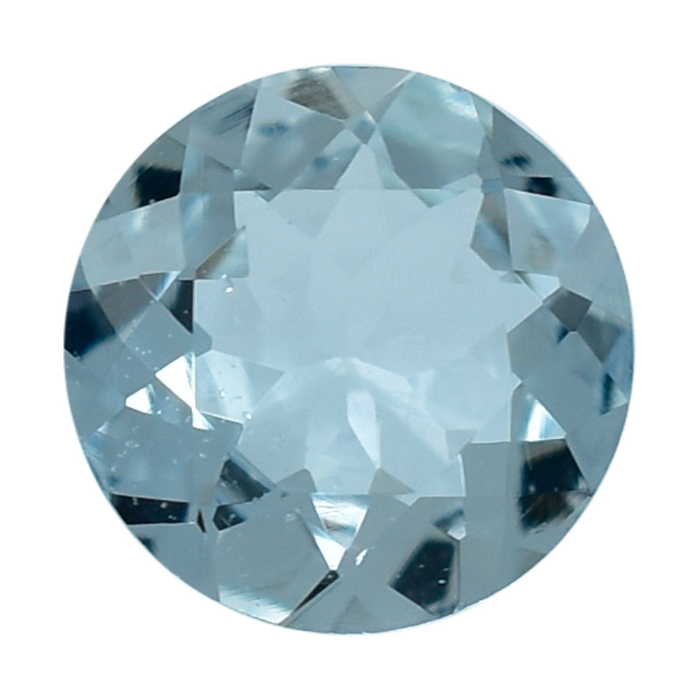 AQUAMARINE CUT ROUND (B/WINDOW) 6MM 0.65 Cts.