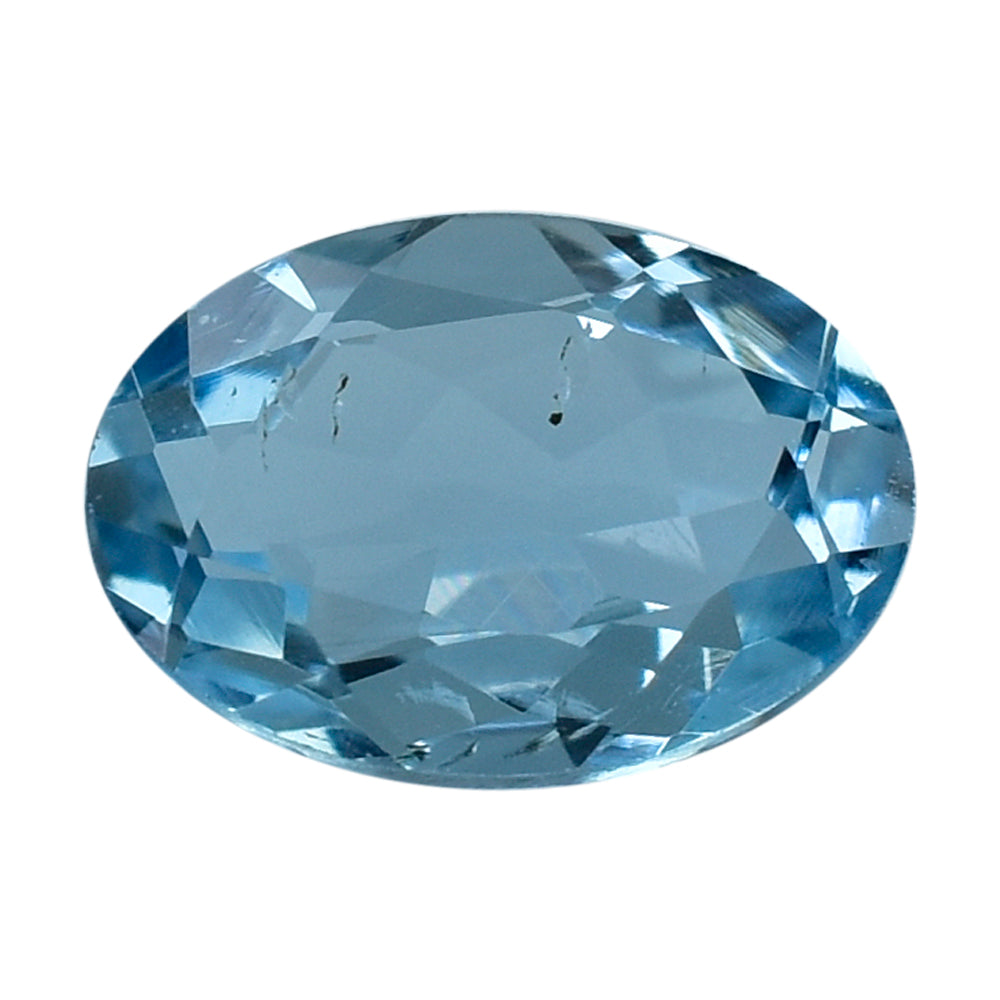 AQUAMARINE CUT OVAL (A++/SI) (WINDOW) 7X5MM 0.62 Cts.