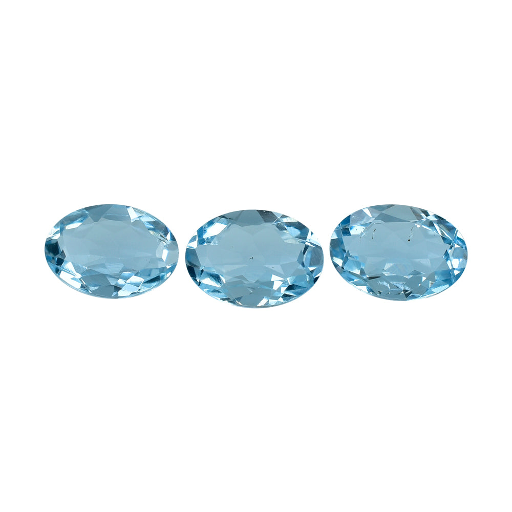 AQUAMARINE CUT OVAL (A++/SI) (WINDOW) 7X5MM 0.62 Cts.
