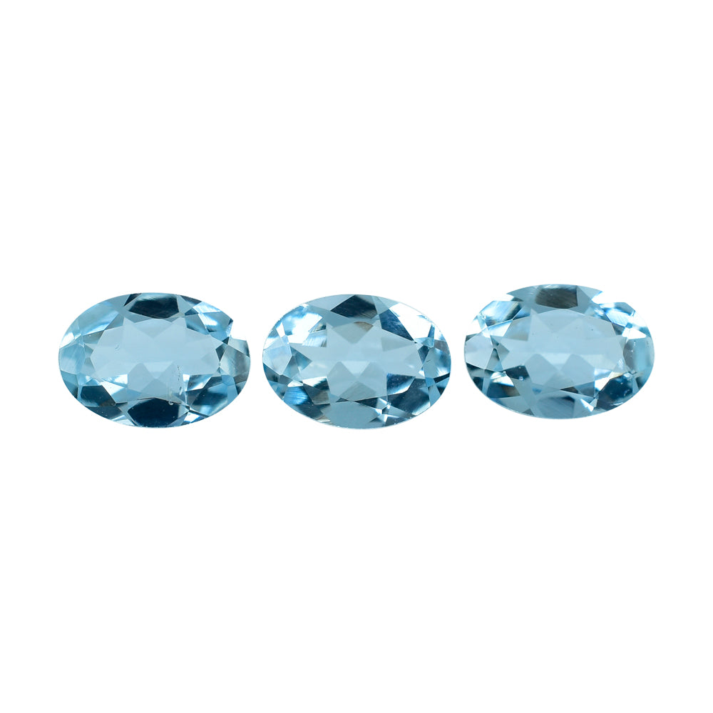 AQUAMARINE CUT OVAL (A++/SI) 7X5MM 0.60 Cts.