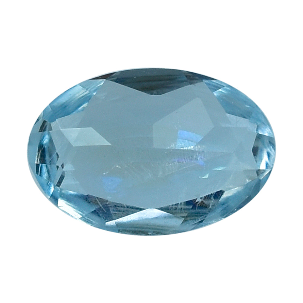 AQUAMARINE CUT OVAL (A++/SI) (WINDOW) 6X4MM 0.37 Cts.