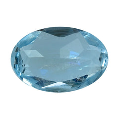 AQUAMARINE CUT OVAL (A++/SI) (WINDOW) 6X4MM 0.37 Cts.