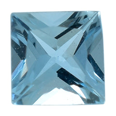AQUAMARINE PRINCESS CUT SQUARE (A++/SI) 3MM 0.11 Cts.