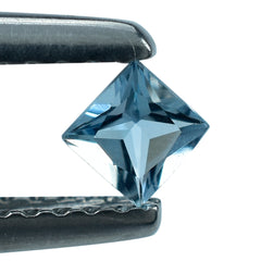 AQUAMARINE PRINCESS CUT SQUARE (A++/SI) 3MM 0.11 Cts.