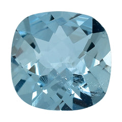 AQUAMARINE CHECKER CUT CUSHION (A++/SI) 7MM 1.11 Cts.