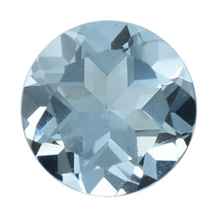 AQUAMARINE CHECKER CUT ROUND (A++/SI) 5MM 0.40 Cts.