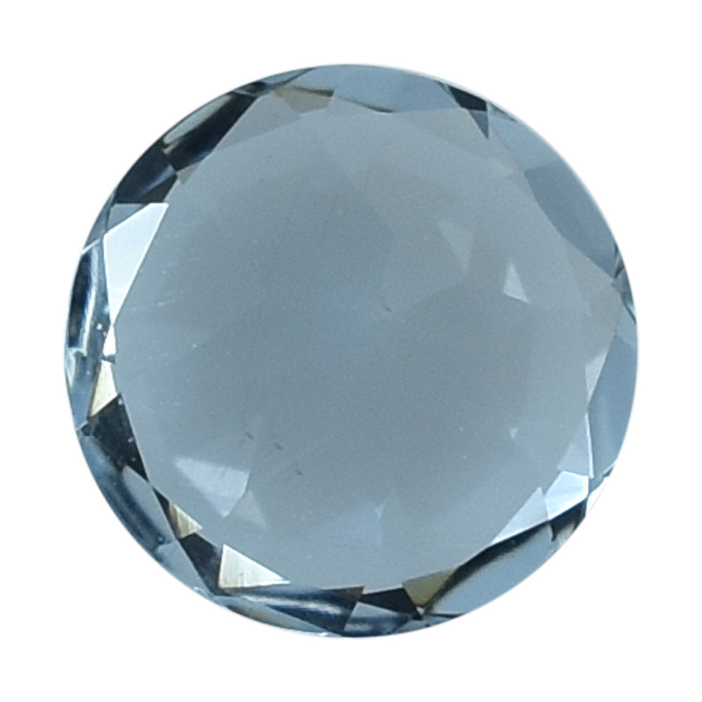 AQUAMARINE CHECKER CUT ROUND (A++/SI) 5MM 0.40 Cts.