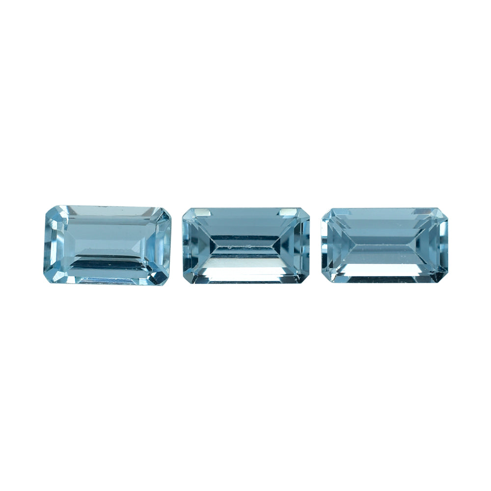 AQUAMARINE CUT OCTAGON (A++/SI) 5X3MM 0.24 Cts.