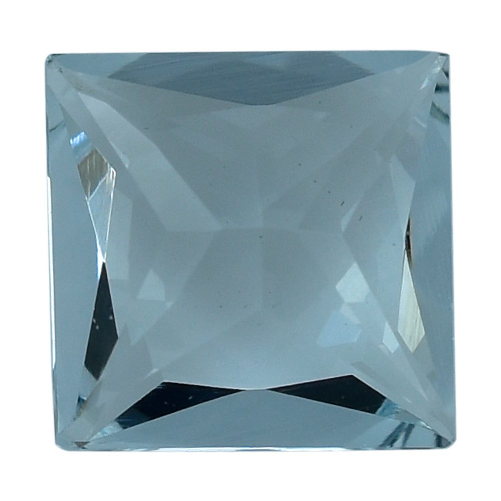 AQUAMARINE PRINCESS CUT SQUARE (C) 8MM 1.80 Cts.