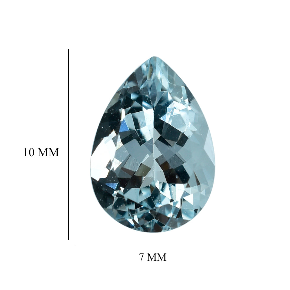 AQUAMARINE CUT PEAR (C) 10X7MM 2.05 Cts.