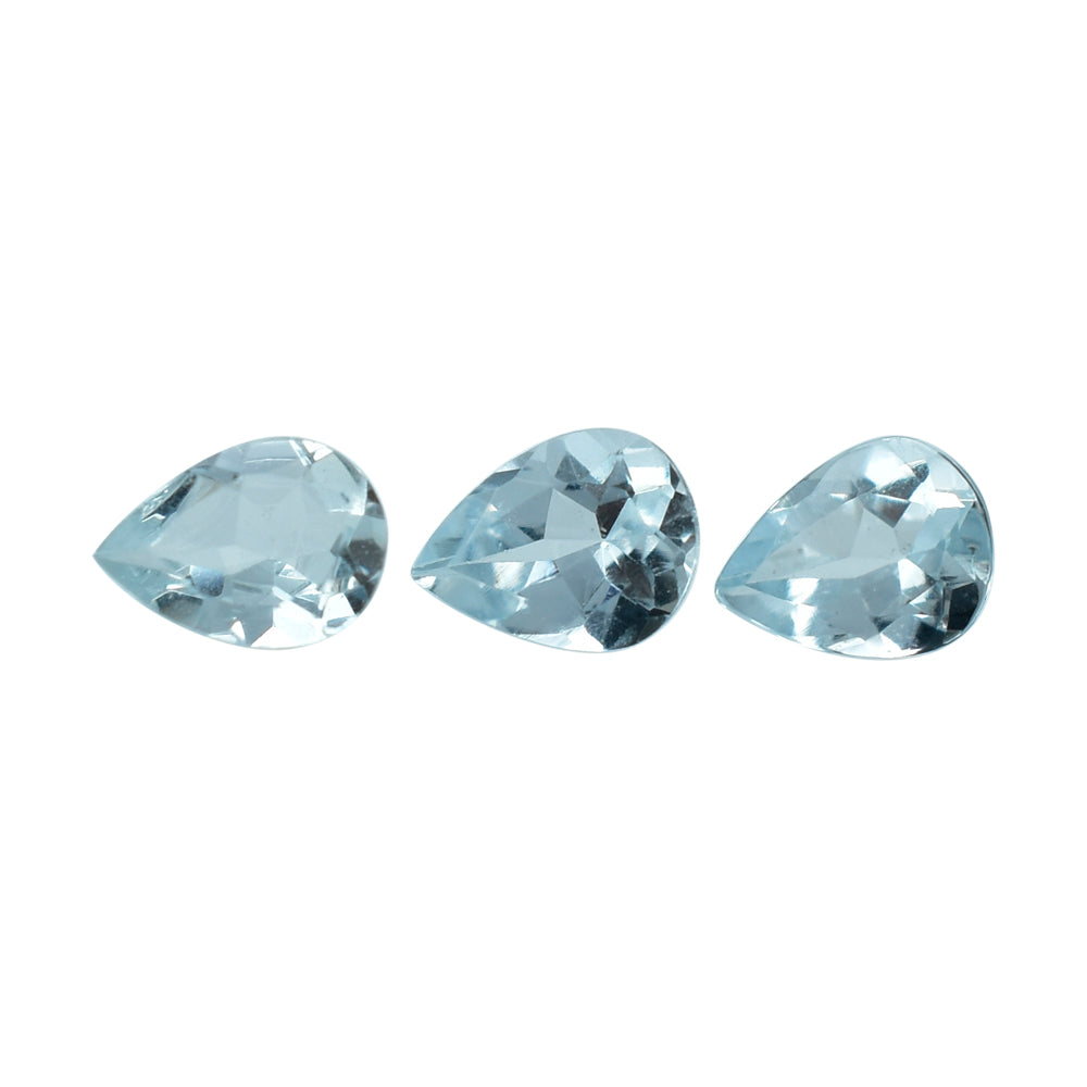 AQUAMARINE CUT PEAR (C) 4X3MM 0.11 Cts.