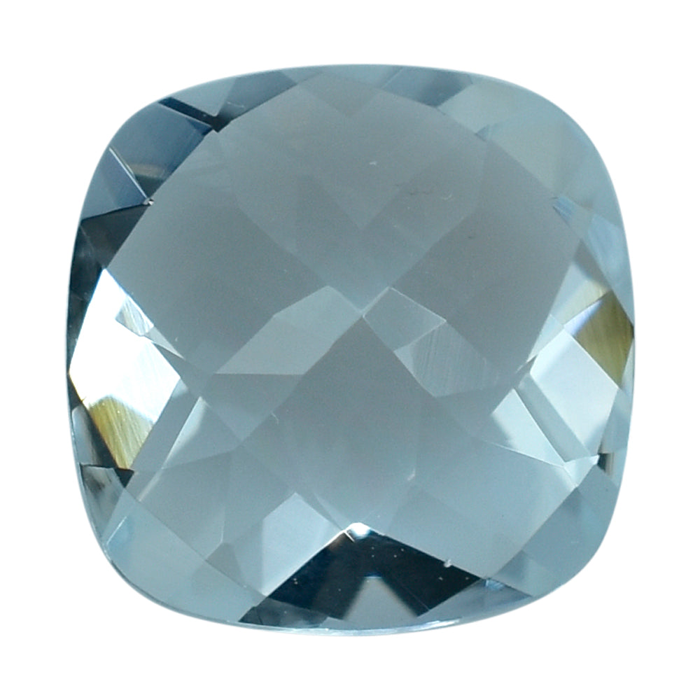 AQUAMARINE CHCKER CUT CUSHION (C) 8MM 1.79 Cts.