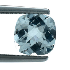 AQUAMARINE CHCKER CUT CUSHION (C) 8MM 1.79 Cts.