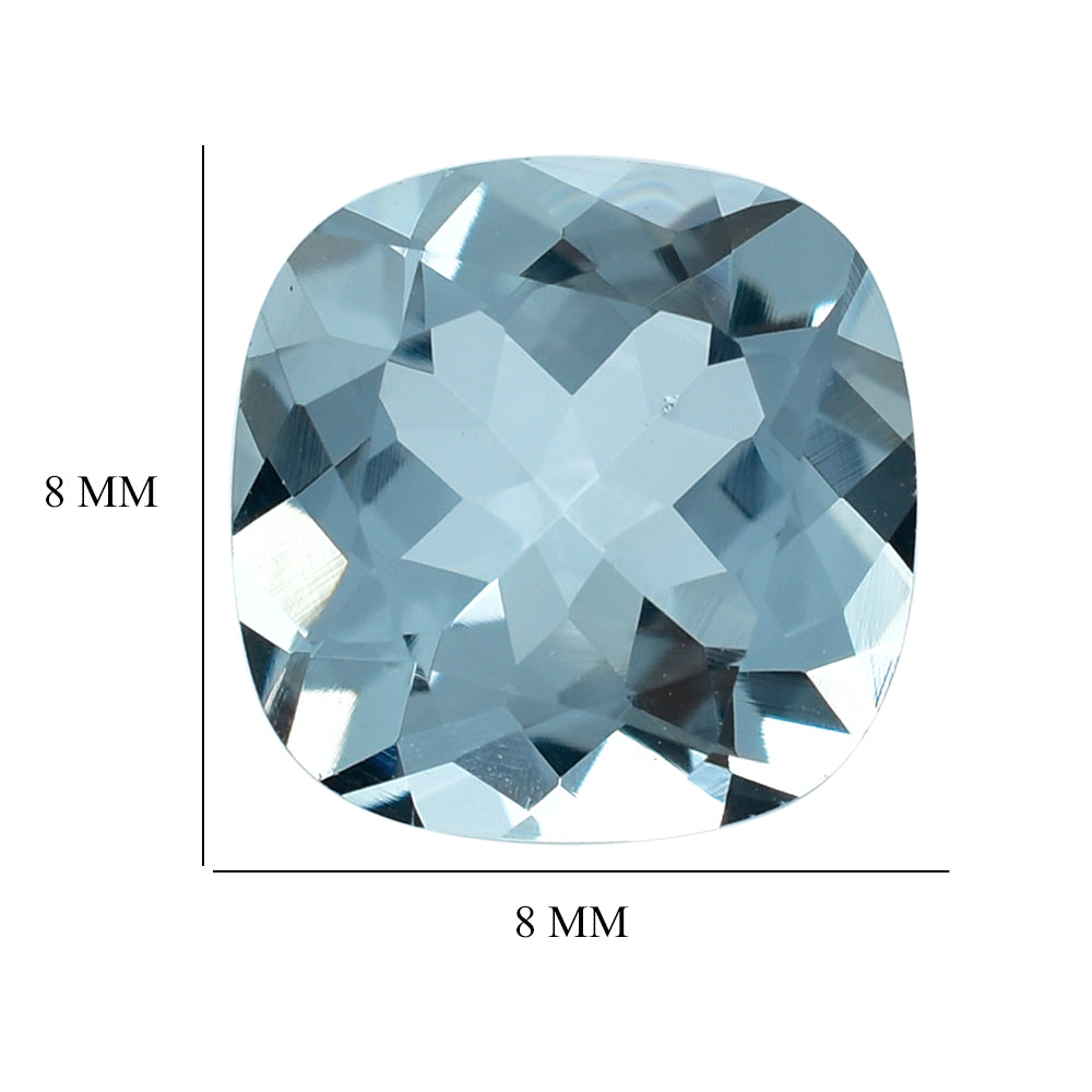 AQUAMARINE CUT CUSHION (C) 8MM 1.93 Cts.