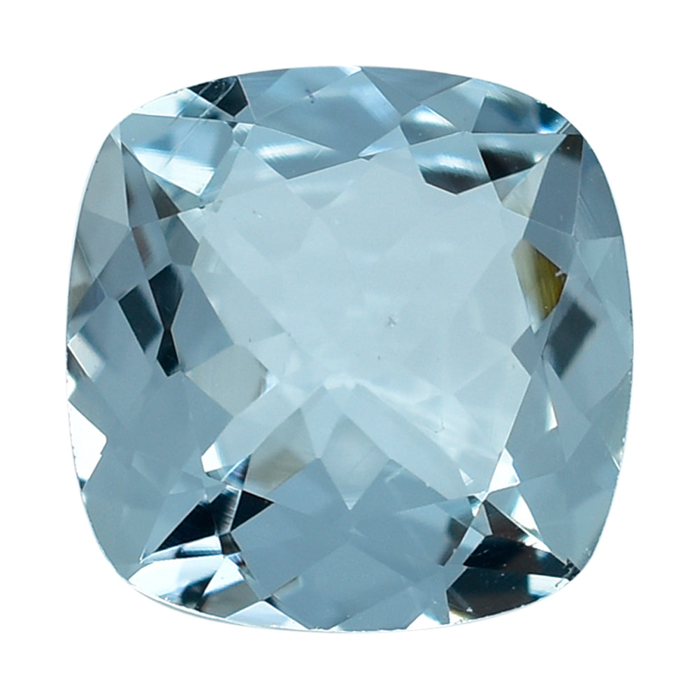AQUAMARINE CUT CUSHION (C) (WINDOW) 8MM 1.75 Cts.