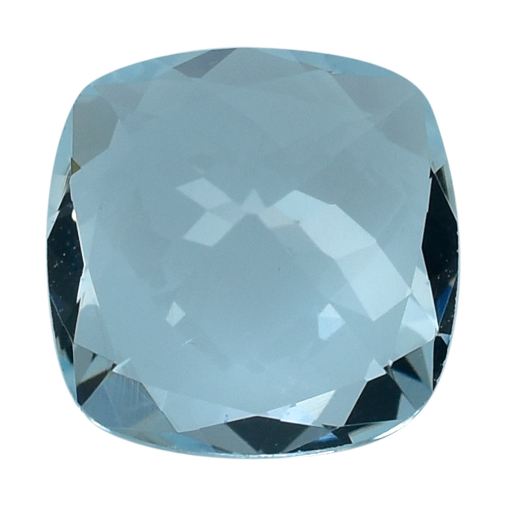 AQUAMARINE CUT CUSHION (C) (WINDOW) 8MM 1.75 Cts.