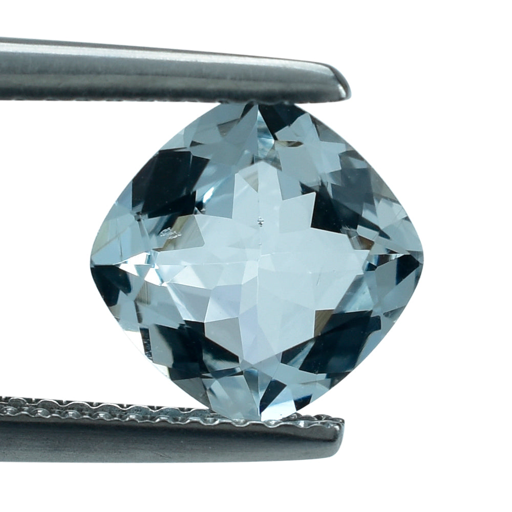 AQUAMARINE CUT CUSHION (C) (WINDOW) 8MM 1.75 Cts.