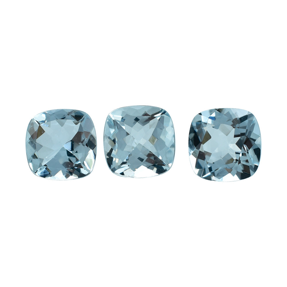 AQUAMARINE CUT CUSHION (C) 7MM 1.23 Cts.