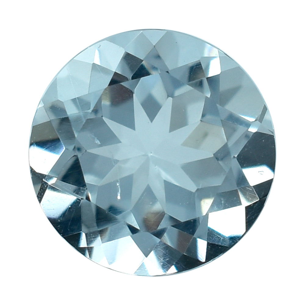 AQUAMARINE CUT ROUND (C) 7MM 1.15 Cts.