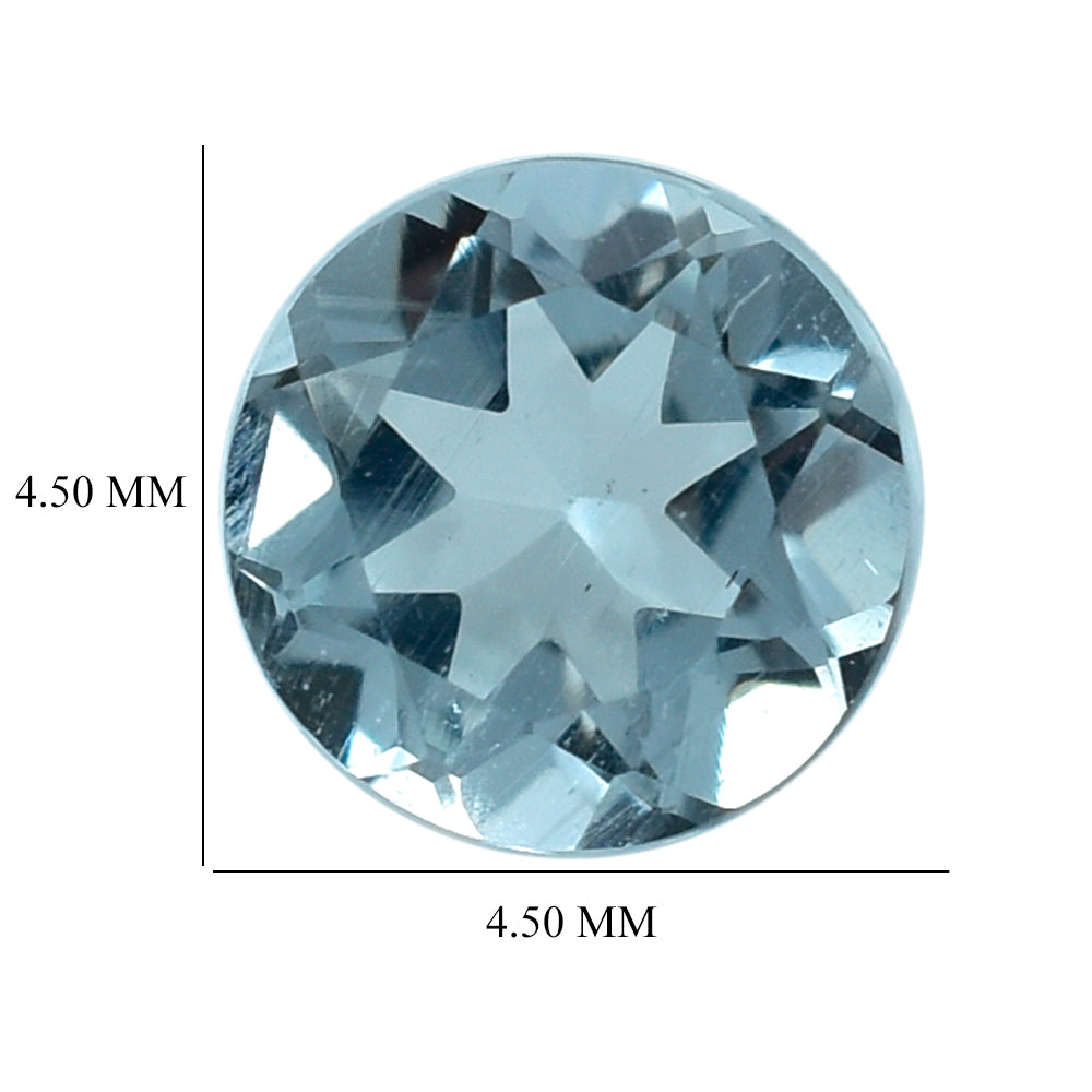 AQUAMARINE CUT ROUND (C) 4.50MM 0.33 Cts.