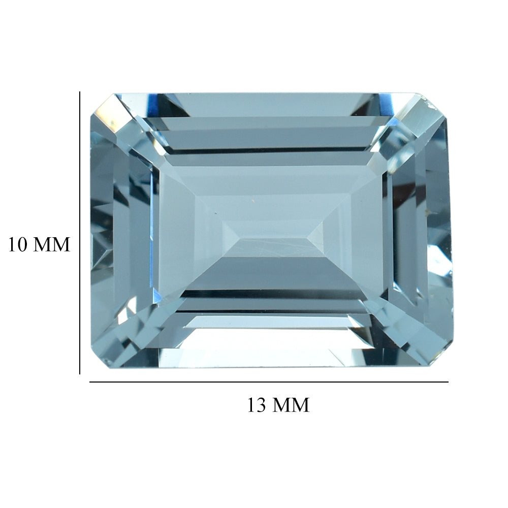 AQUAMARINE CUT OCTAGON (C) 13X10MM 6.03 Cts.