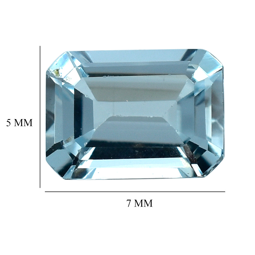 AQUAMARINE CUT OCTAGON (C) 7X5MM 1.00 Cts.