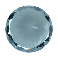 AQUAMARINE CUT ROUND (B/SI) 6.50MM 0.85 Cts.