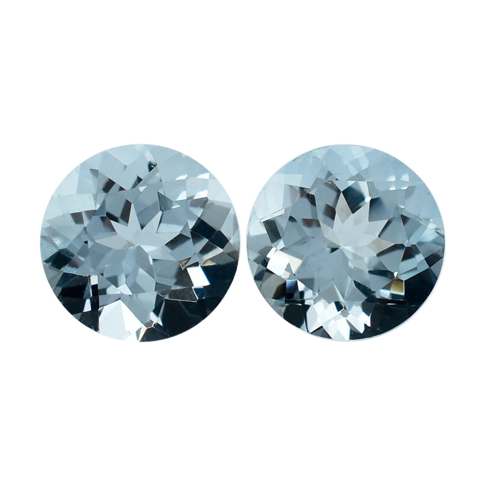 AQUAMARINE CUT ROUND (B/SI) 6.50MM 0.85 Cts.