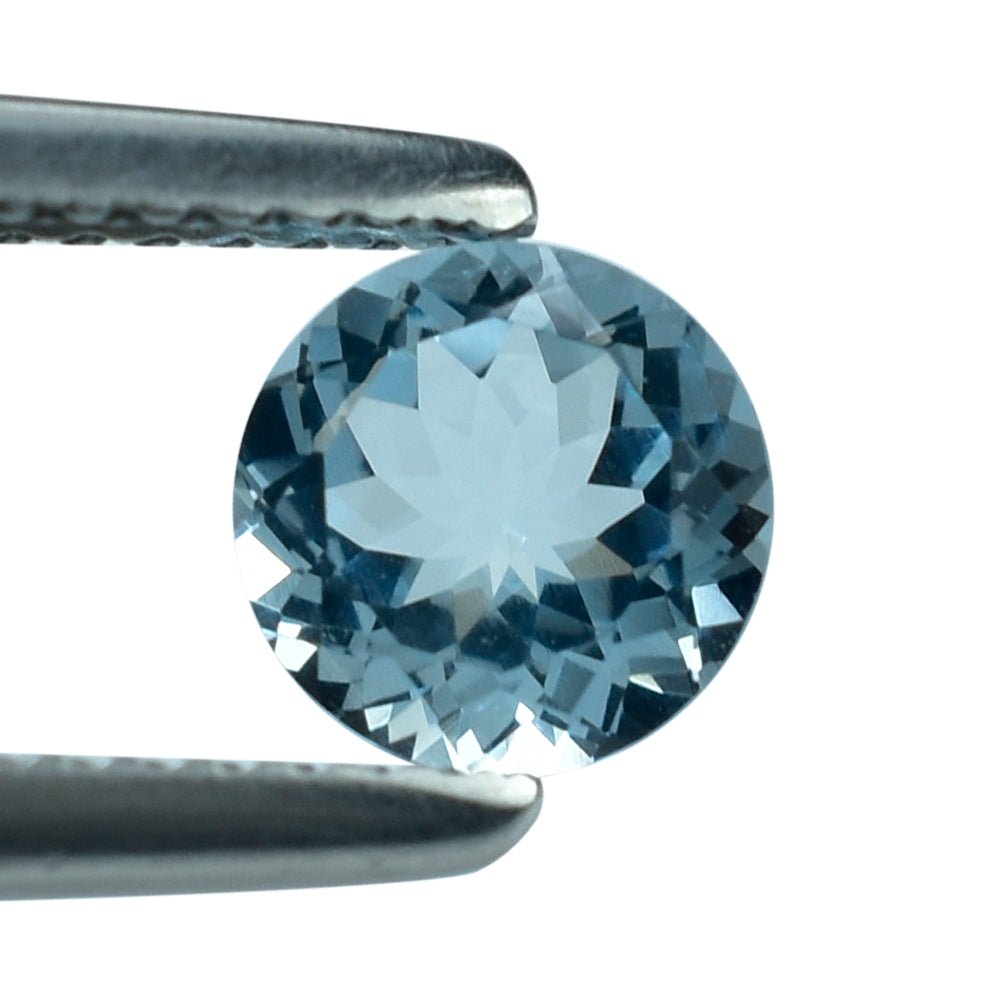 AQUAMARINE CUT ROUND (A++) 6MM 0.72 Cts.