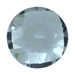 AQUAMARINE CHECKER CUT ROUND (B/SI) 8.50MM 2.00 Cts.