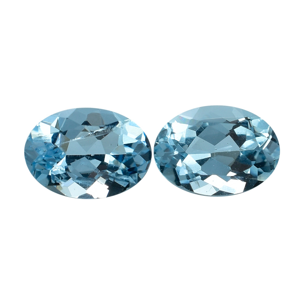 AQUAMARINE CUT OVAL (A+++) 7X5MM 0.65 Cts.