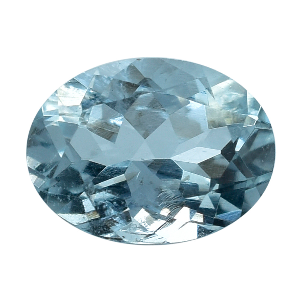 AQUAMARINE CUT OVAL (B/SI) 8X6MM 1.20 Cts.
