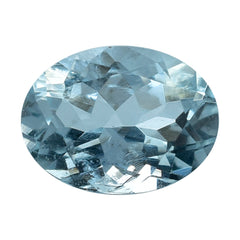 AQUAMARINE CUT OVAL (B/SI) 8X6MM 1.20 Cts.