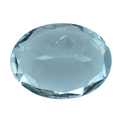 AQUAMARINE CUT OVAL (B/SI) 8X6MM 1.20 Cts.